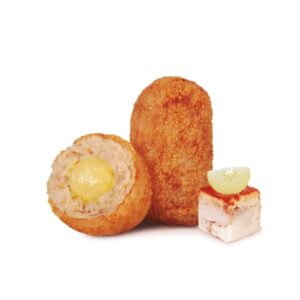 Croquetas de cochinillo y manzana