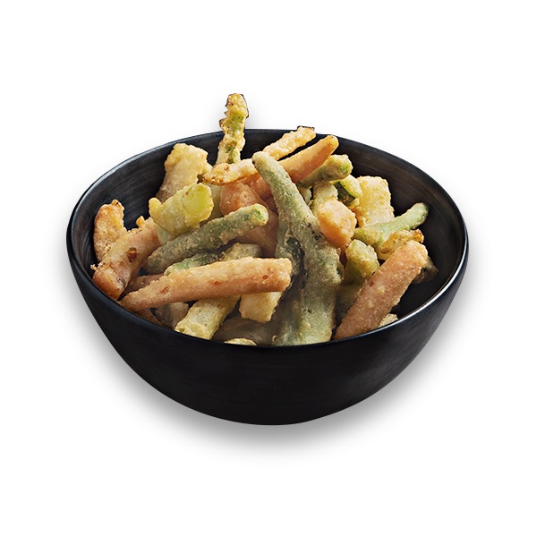 Sticks de verduras en tempura