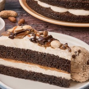 Tarta chocolate caramel peanut butter