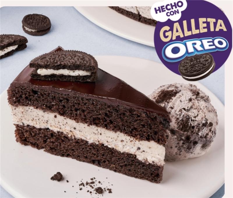 Tarta cookies & cream hecha con galletas oreo
