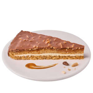 Tarta crujiente de chocolate y caramelo